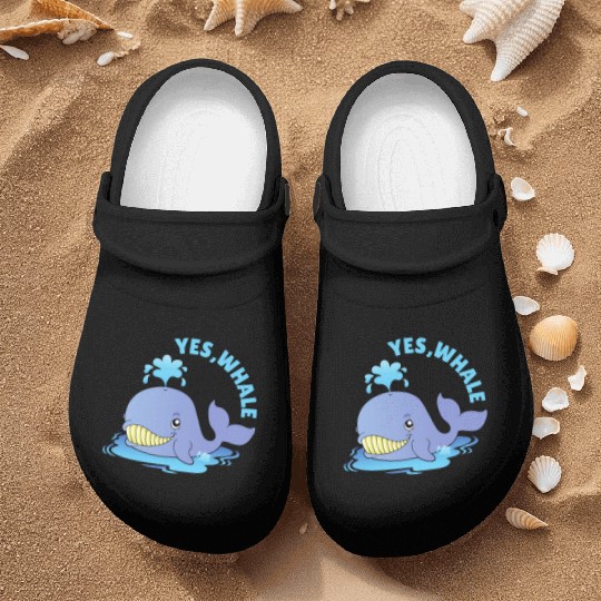 Yes, Whale! Funny Nurse Clogs