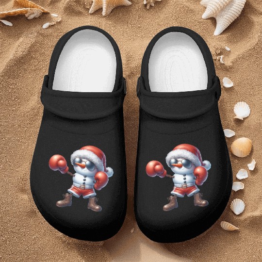 Snowman Boxing – Christmas Sport Lover Fun Nurse Clogs