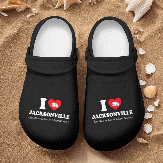 Groovy I Love Jacksonville Nurse Clogs