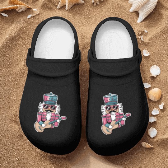 Nutcracker Playing Guitar Nurse Clogs