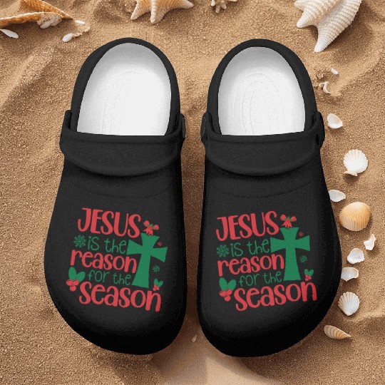 Jesus is the Reason for the Season, Christmas Nurse Clogs