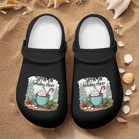 Sippin' On Holiday Cheer Hot Cocoa Nurse Clogs