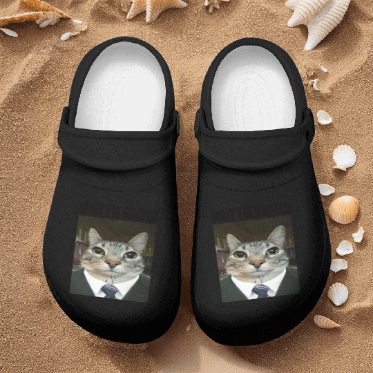 WAIT I'M GOATED Cat Meme Nurse Clogs Funny Casual Wear