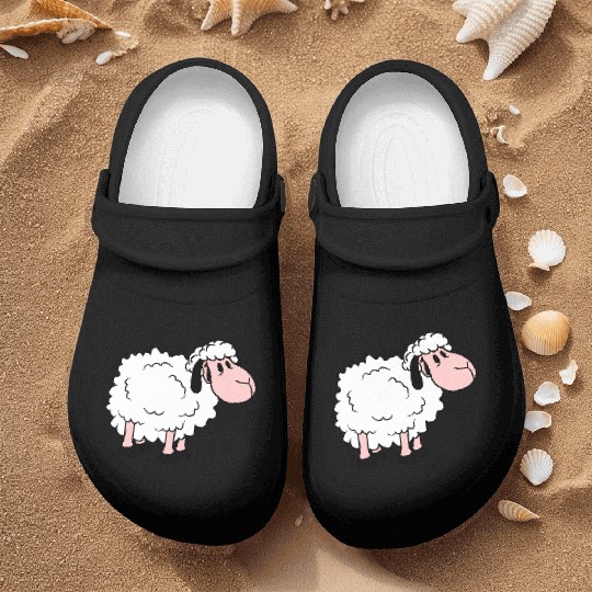 Sheep Baby Standing Cute Lamb Child Cool Comic Nurse Clogs