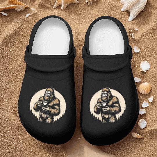 dark wild coffee wild man monkey Chewbacca Beard Nurse Clogs