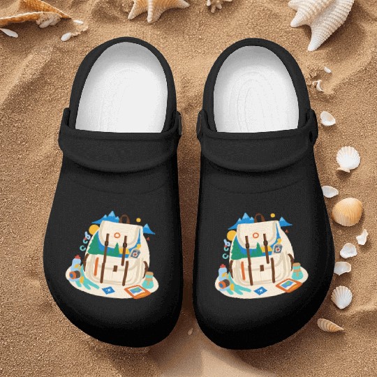 Adventure Awaits - Explore the World Nurse Clogs
