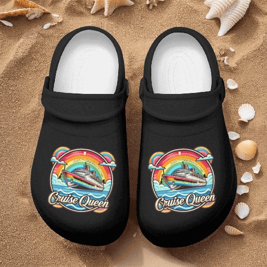 Cruise Queen! | Retro LGBTQ+ Vacation Apparel Nurse Clogs