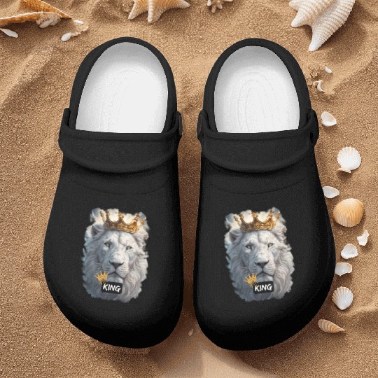 lion of judah king Nurse Clogs