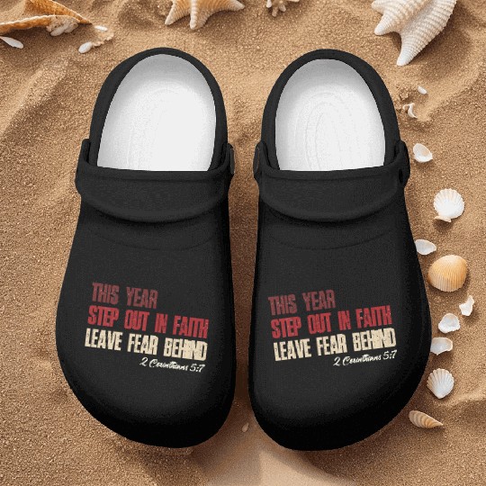 Faith Over Fear – Step Out in Faith 2025 Nurse Clogs