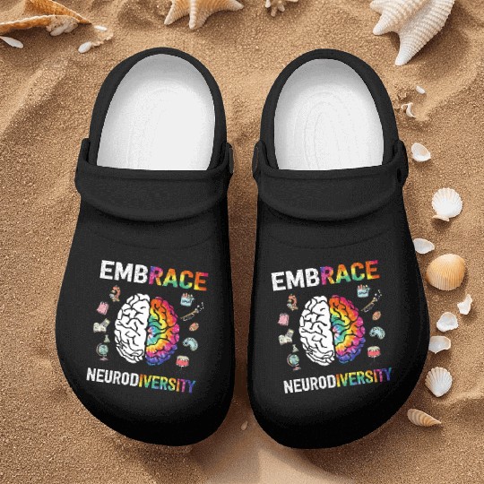 Embrace Neurodiversity Autism Awareness Nurse Clogs