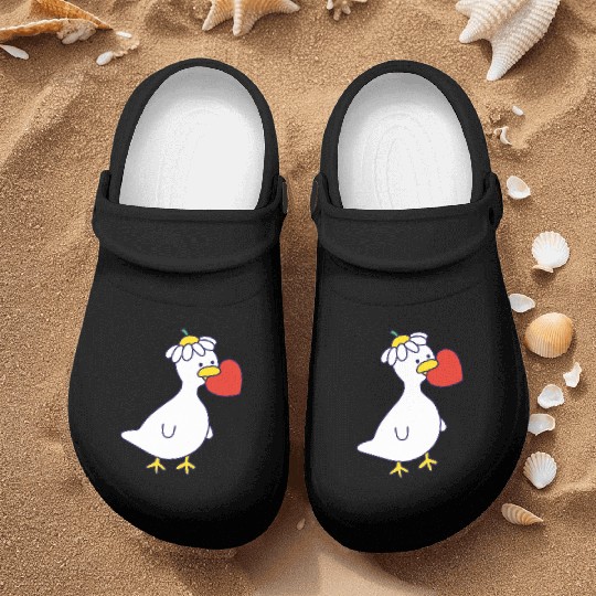 Silly Goose in Love Nurse Clogs