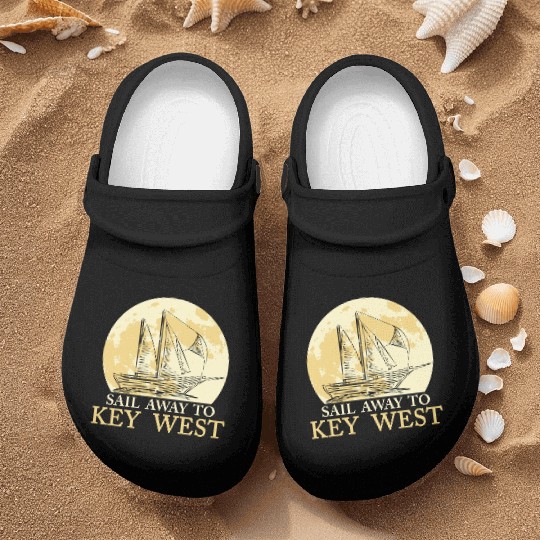 Florida Keys SAIL AWAY TO KEY-WEST Sailing Outfit Nurse Clogs