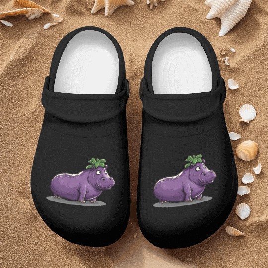 Hip Eggplant Nurse Clogs