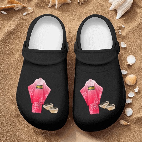 Elegant Japanese Kimono Nurse Clogs