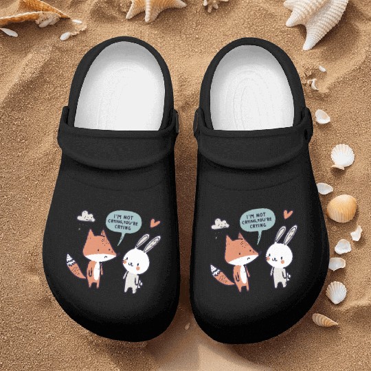 Valentine's "I'm Not Crying" Design - Funny egyape Nurse Clogs