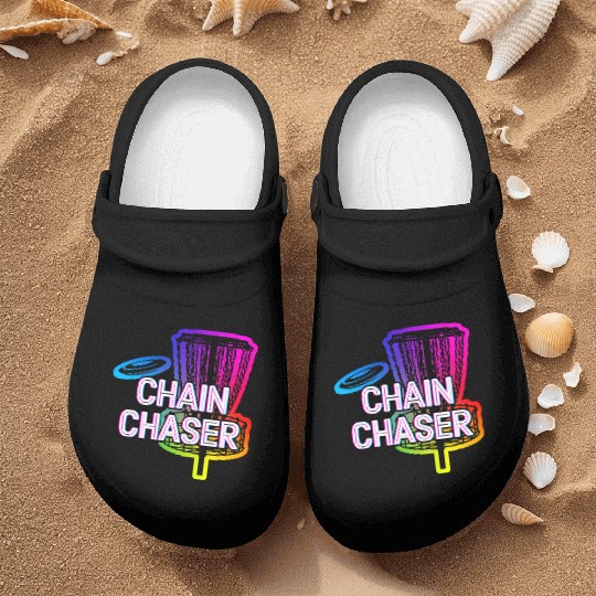 Chain Chaser Disc Golf Sports Golfer Games Outdoor Nurse Clogs