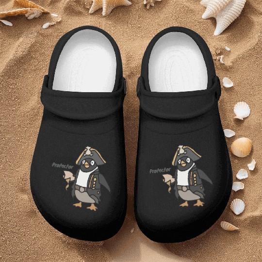 Cool Minimalist Penguin Chilling | Funny Nurse Clogs