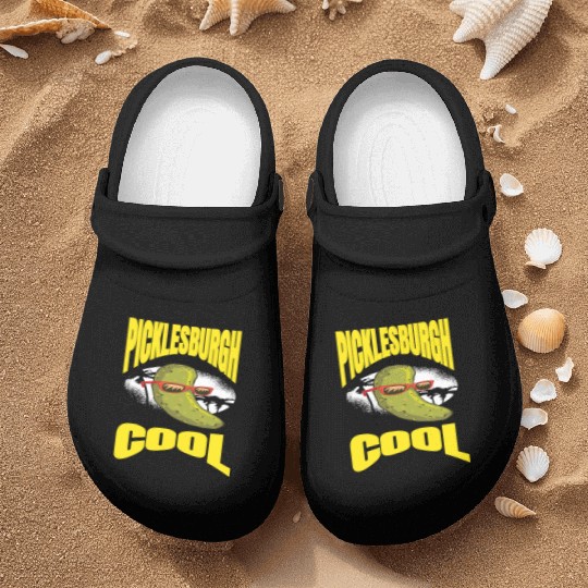 Pittsburgh Humor Picklesburgh Cool Relaxing Pickle Nurse Clogs
