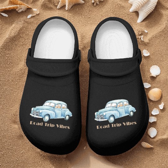 “Road Trip Vibes – Adventure on the Open Road” Nurse Clogs