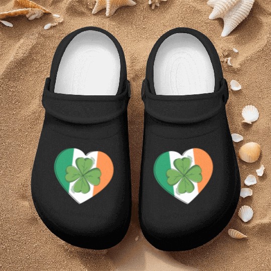 St Patrick's Nurse Clogs design 'Too Clover for You'