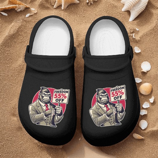 Gorilla Protest: Freedom on Sale Nurse Clogs