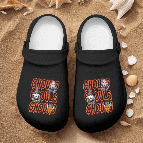 Ghouls, Ghouls, Ghouls Lady Horror Monster Mob Nurse Clogs