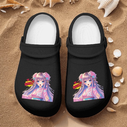 Kawaii Kimono Girl Nurse Clogs