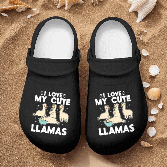Alpaca Lover Llama Lover - I love my cute Llamas Nurse Clogs