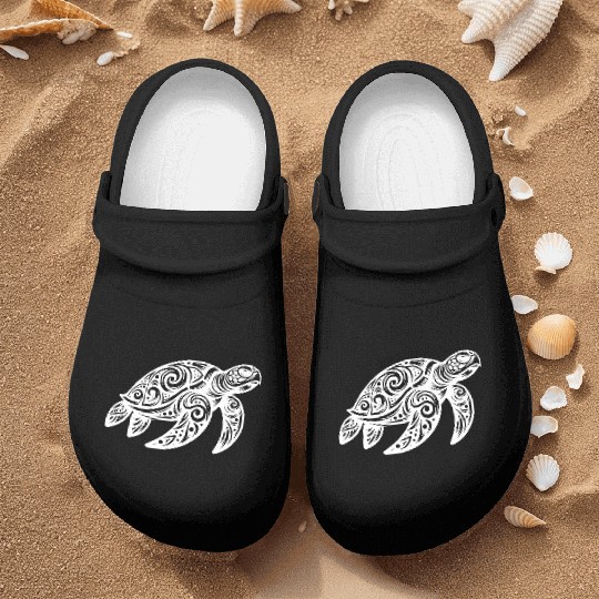Ornamental Beauty Of A Sea Turtle Nurse Clogs