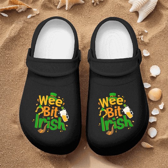 Wee Bit Irish Nurse Clogs Drinking Irish Lover