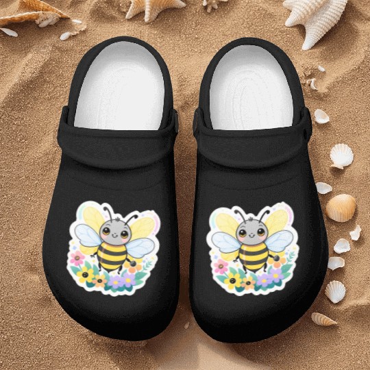 A bee chubby cartoon Nurse Clogs