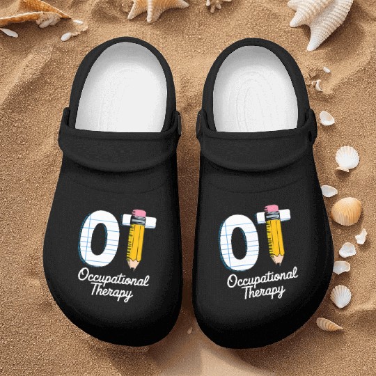 Pediatric Occupational Therapy Cute Pencil Back Nurse Clogs