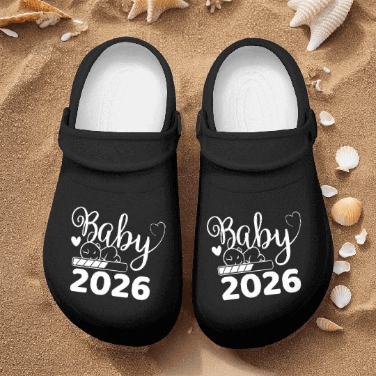 Baby 2026 Loading Expecting Joyful Arrival Nurse Clogs