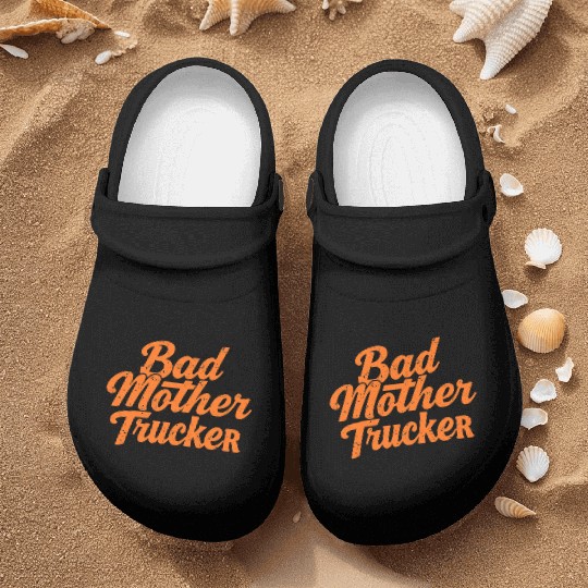 pulp fiction-"Bad motherTrucker" Nurse Clogs