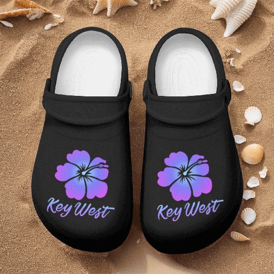 Key West Hibiscus Nurse Clogs