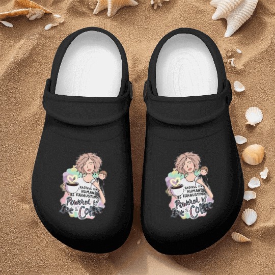 Powered by Love & Coffee – Funny Mother’s Day Nurse Clogs