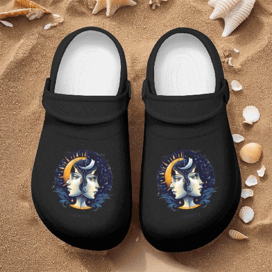 Zodiac Card Gemini Nurse Clogs