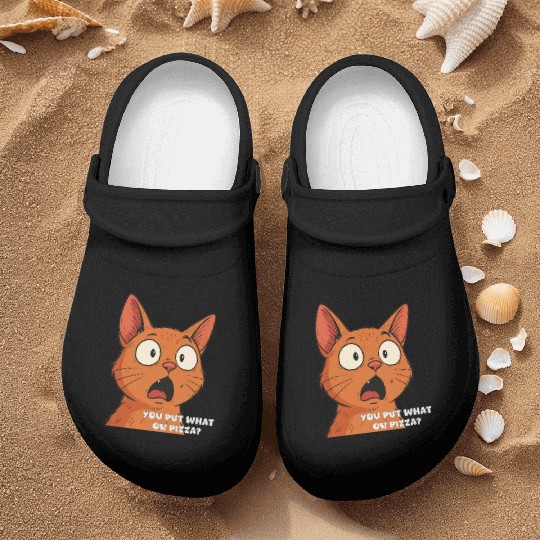 Funny Shocked Cat Meme Nurse Clogs