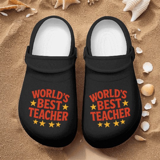 Worlds Best Teacher Nurse Clogs