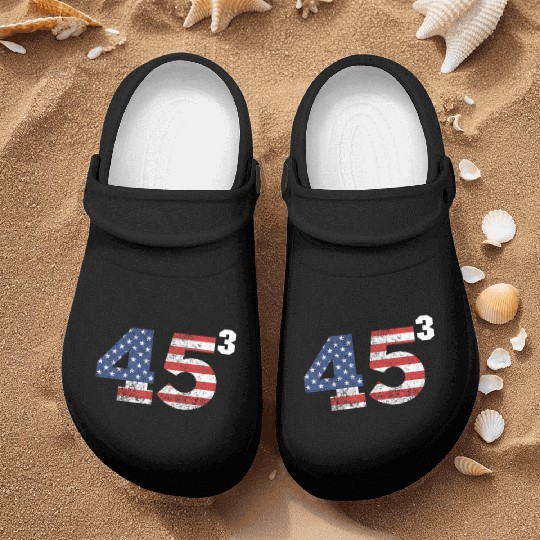 Trump 2028 45³ President Trump '28 45 Cubed45³ swe Nurse Clogs