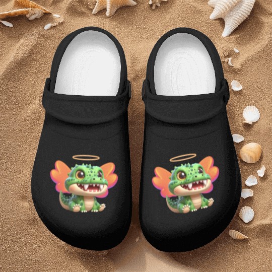Cute Crocodile Character Playful and Adorable Desi Nurse Clogs
