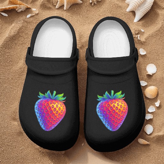 Neon strawberry Nurse Clogs