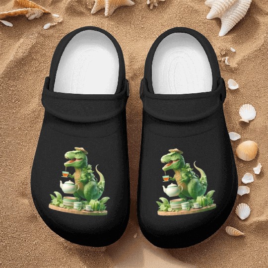 Nurse Clogs Tea Rex - Thé mignon et amusant Sticker