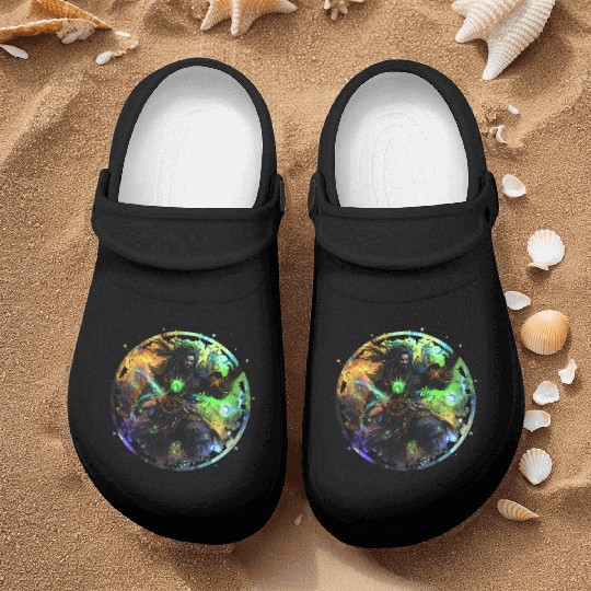 Mighty Magic Warrior Mystical Epic Fantasy Nurse Clogs
