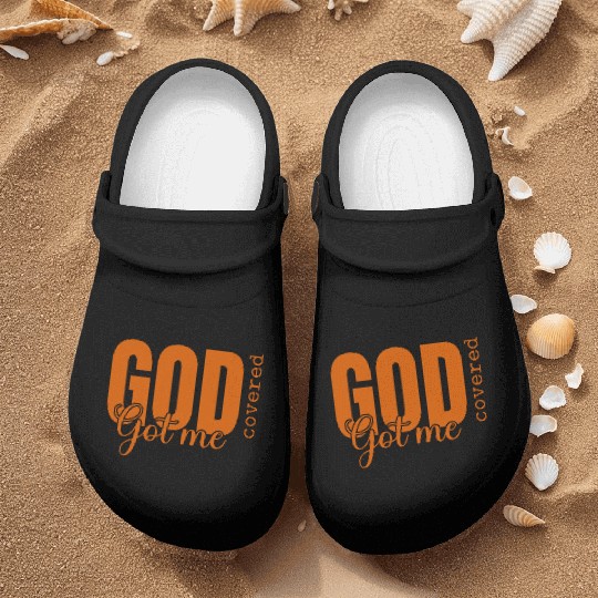 God Got Me Covered - Faith-Based Christian Apparel Nurse Clogs