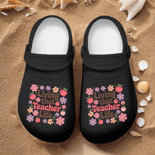Teacher Floral Living That Teacher Life Nurse Clogs