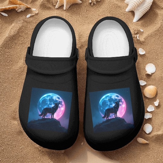 Howl of the Neon Moon Nurse Clogs