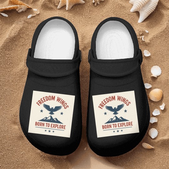 “United & Free – American Spirit” Nurse Clogs