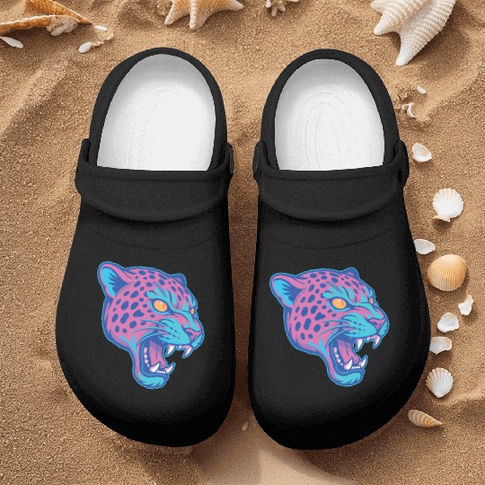 Jaguar pastel Nurse Clogs