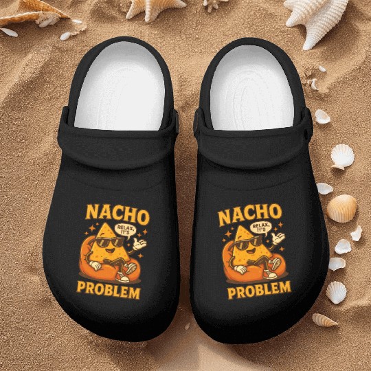 Funny Nacho Pun – Relaxed & Cheesy Vibes Nurse Clogs